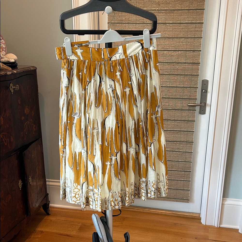 Stylish Mustard and White Women's Skirt